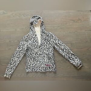 Vintage Y2K Billabong Cheetah Print Reversible Hoodie Women’s Medium 2000s